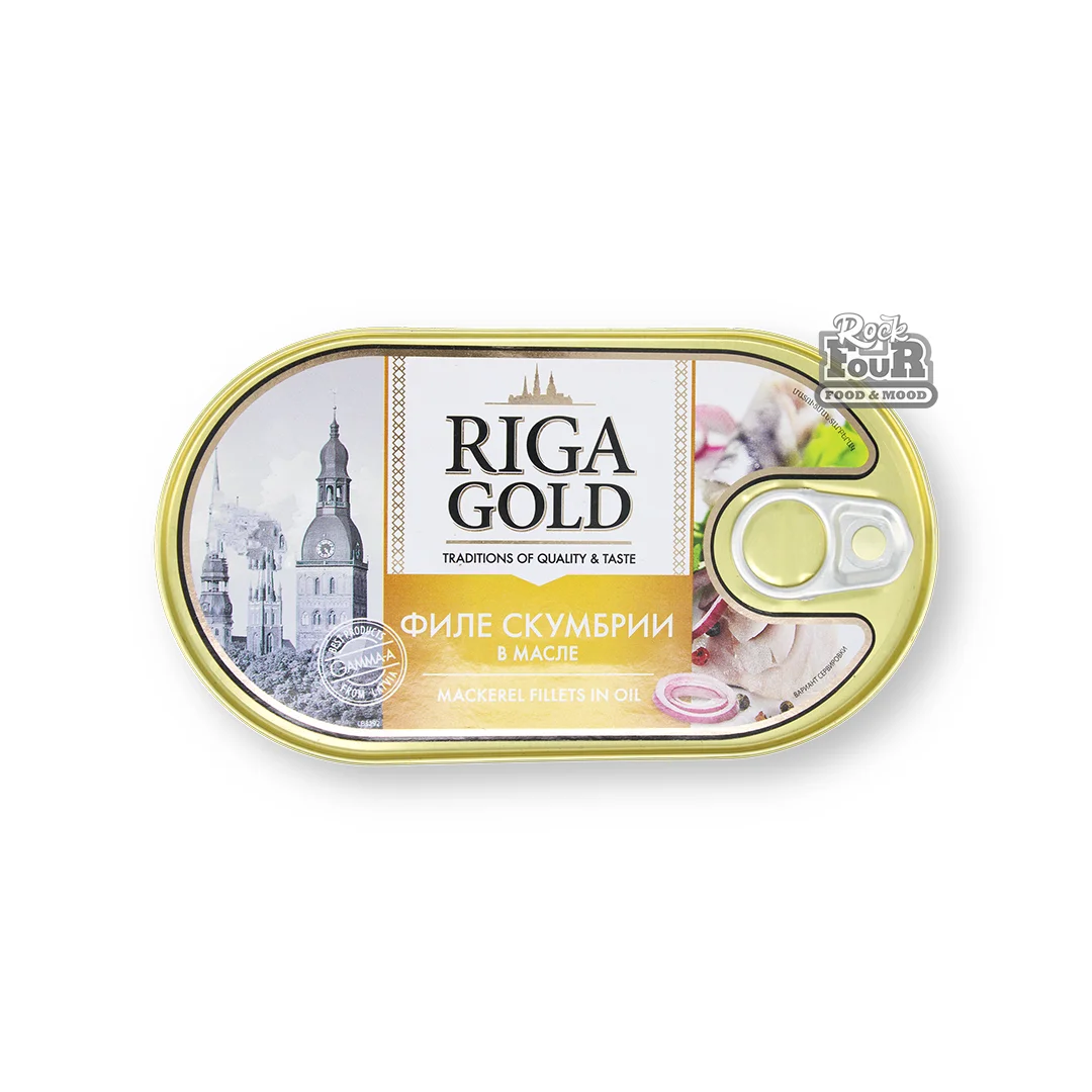 Mackerel "Riga Gold" in oil 190g